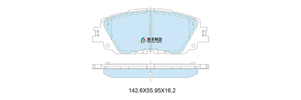 Front brake pad